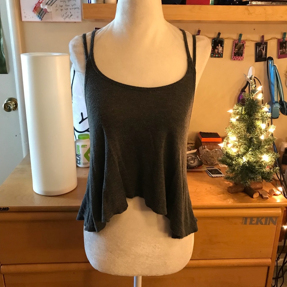 Brandy Melville soft gray top